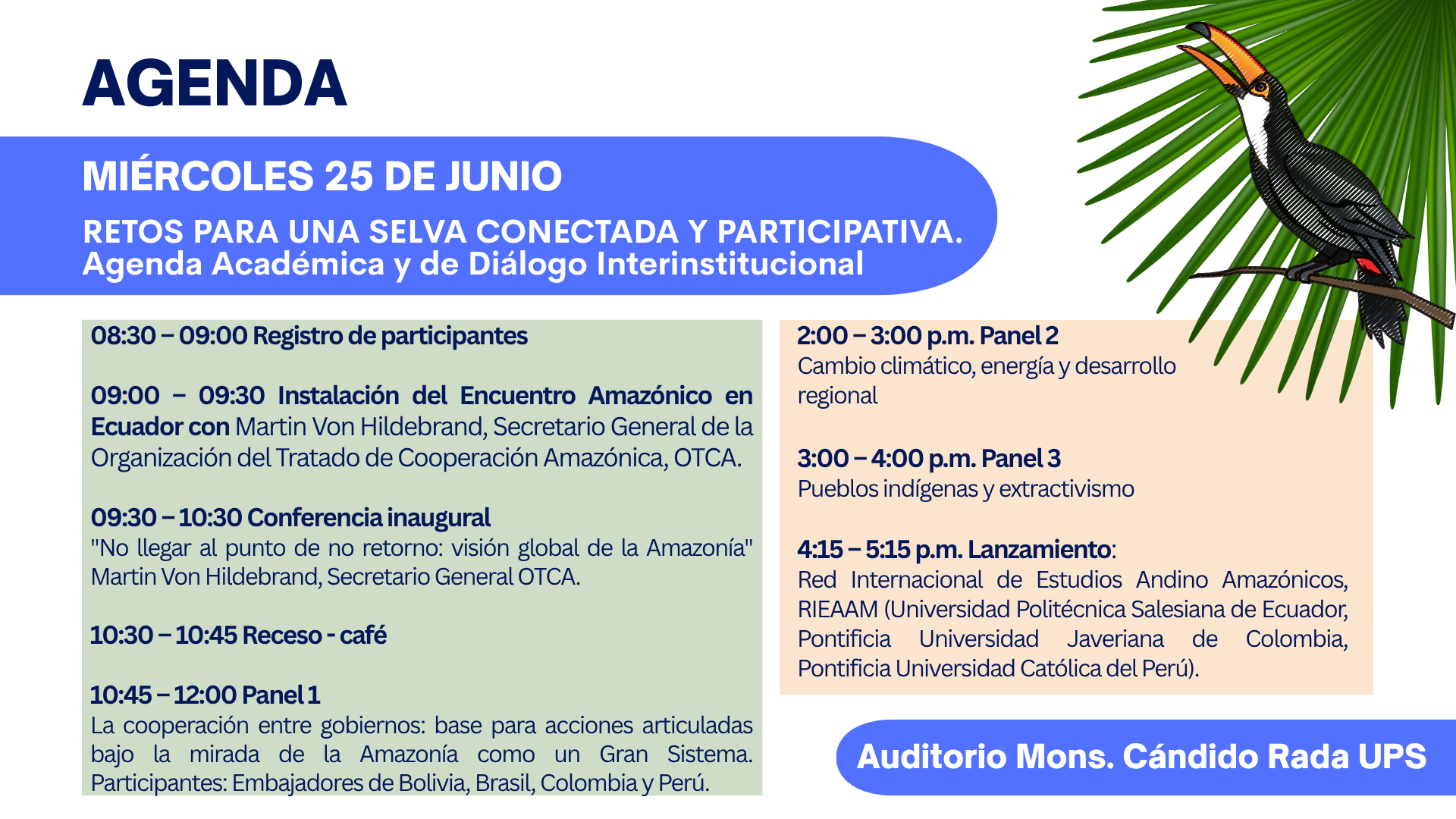 Encuentro Amazónico en Ecuador - Retos para una selva conectada y participativa