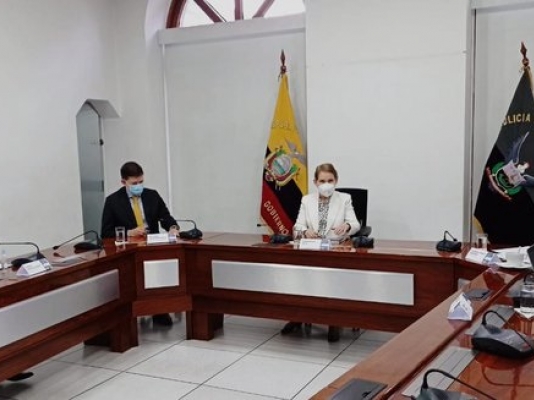 Ministro de Justicia de Colombia visita Ecuador para trabajar en agenda binacional en temas de criminalidad y sistema penitenciario