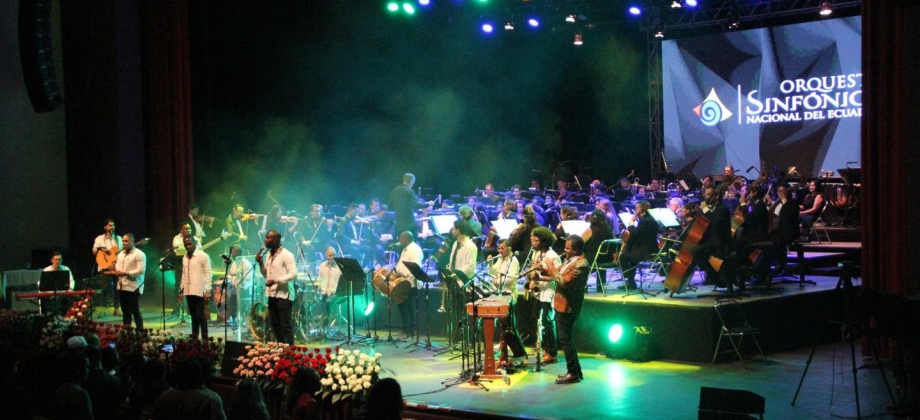 Con un concierto sin precedentes, Embajada de Colombia en Ecuador celebró la fiesta nacional de independencia 
