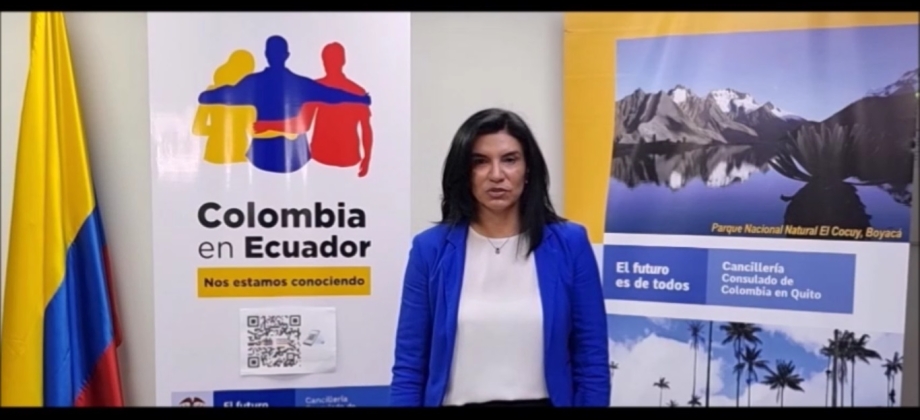 Cónsul de Colombia en Ecuador invita al conversatorio “Proyecto de caracterización de la población colombiana en Ecuador”