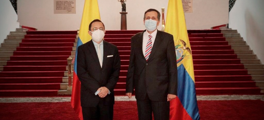 Viceministro de Relaciones Exteriores, Francisco Echeverri, sostuvo reunión presencial de consultas políticas con su homólogo de Ecuador