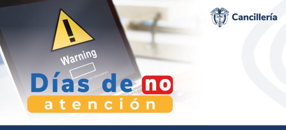 Embajadas y Consulados de Colombia no tendrán atención al público los días 28 y 29 de marzo de 2024