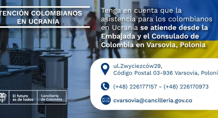 El Consulado de Colombia en Varsovia informa el protocolo preventivo para la comunidad colombiana ante posibles catástrofes naturales o emergencias
