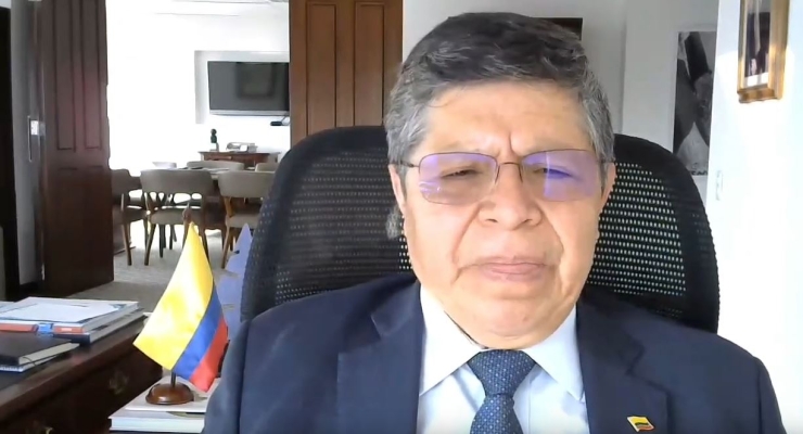 Embajada de Colombia en Ecuador realizó Conferencia Magistral Virtual sobre la Democracia y la Empresa Privada