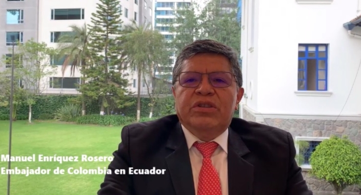 Embajador Manuel Enríquez Rosero invita a participar en la Semana de Colombia en Ecuador con ocasión de la conmemoración de la Independencia Nacional