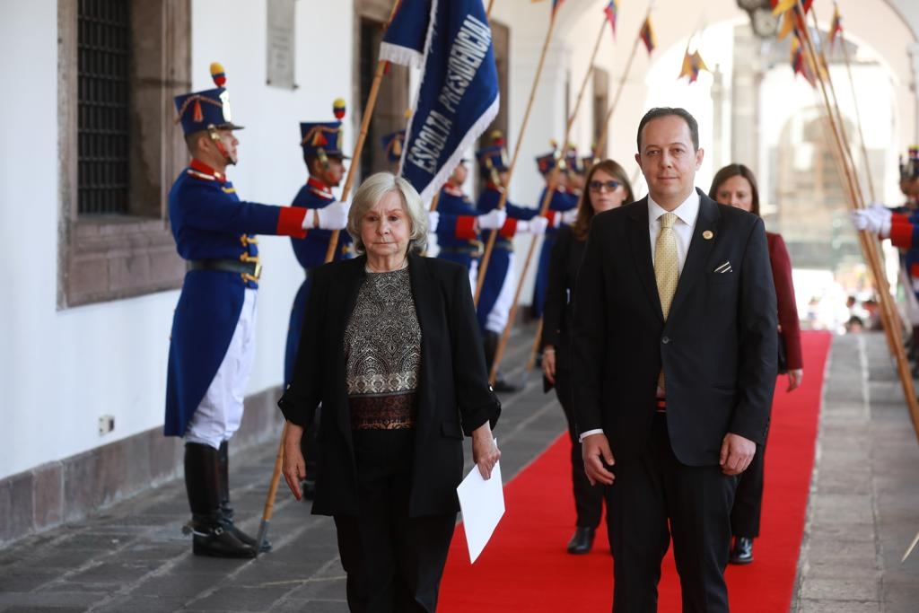Embajadora de Colombia María Antonia Velasco Guerrero presentó cartas credenciales ante el Presidente de Ecuador